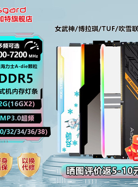 阿斯加特女武神/TUF联名 32g(16gx2) ddr5 6400 6800台式机内存条