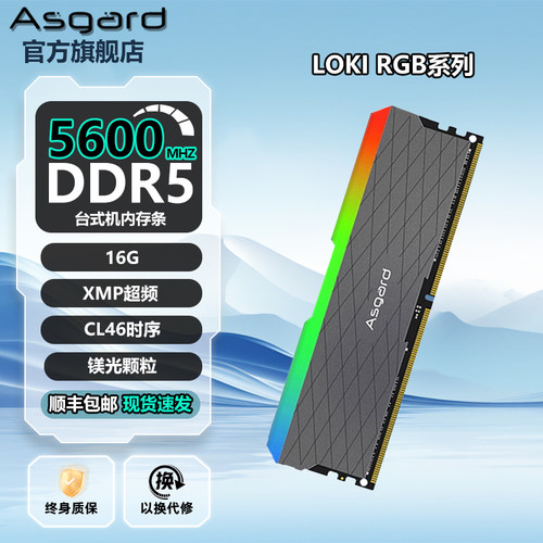 阿斯加特洛极LOKIW2ddr5内存条