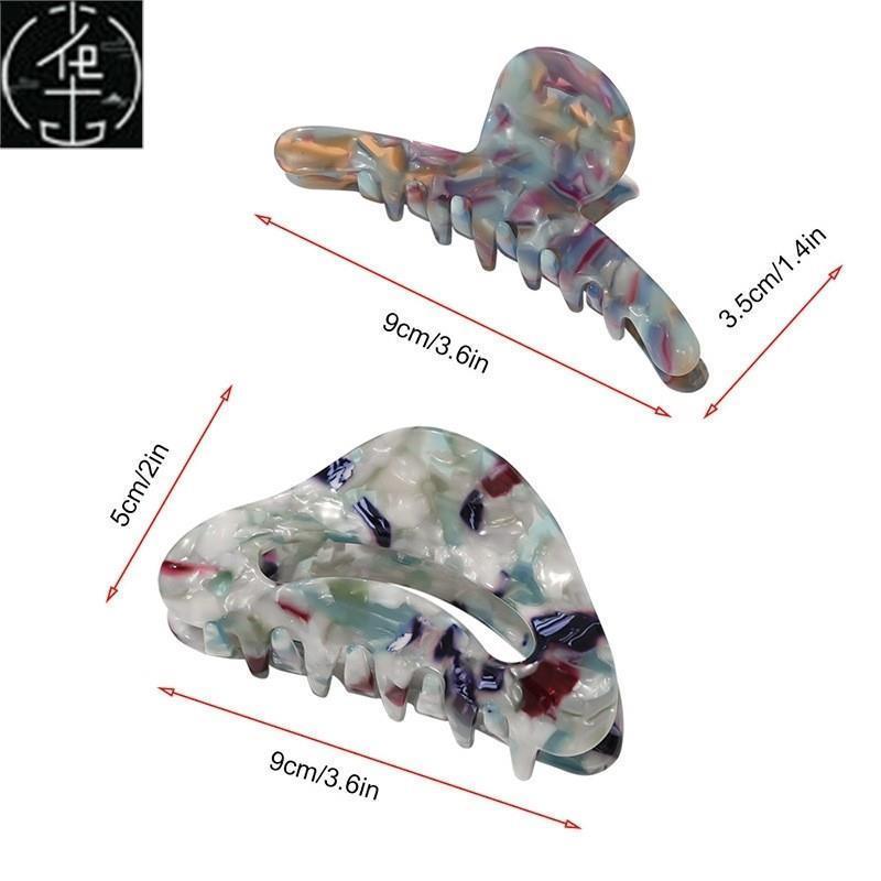 Vintage Hair Clips for Women Simple Claw Clip High Large Geo