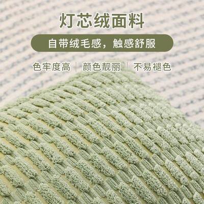 corduroy pillowcase home sofa throw pillow square cushion