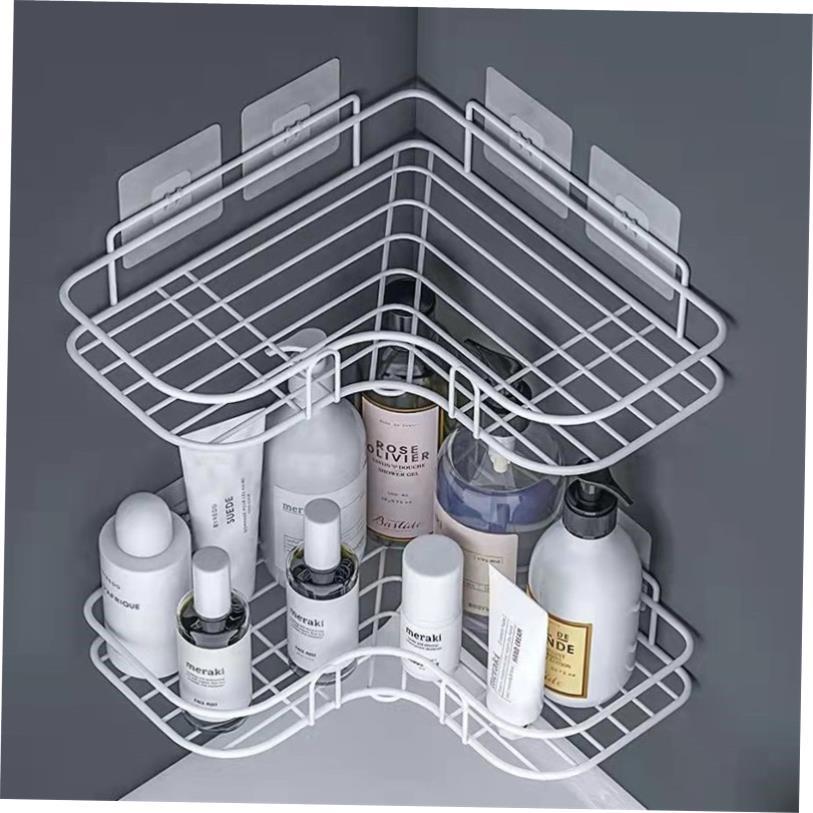 Kitchen Shelf Bathroom Accessories Punch Free Corner Rack