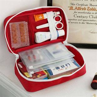 First Aid Kit Bag Home Emergency Medical Survival Rescue Box