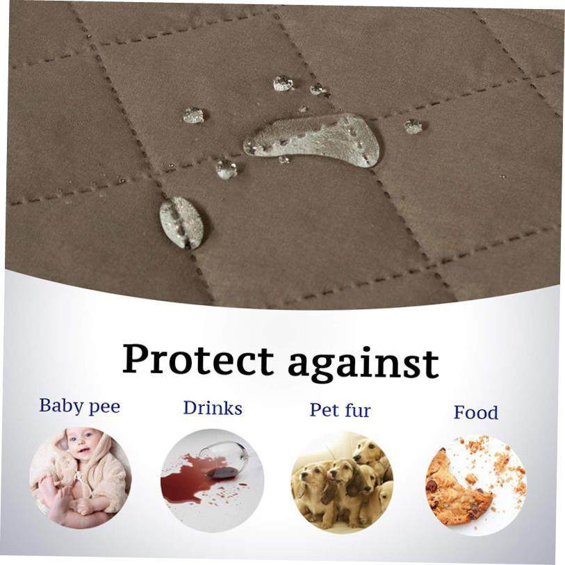 Capa de sofa cover ecido xadrez impermeável anti-desl