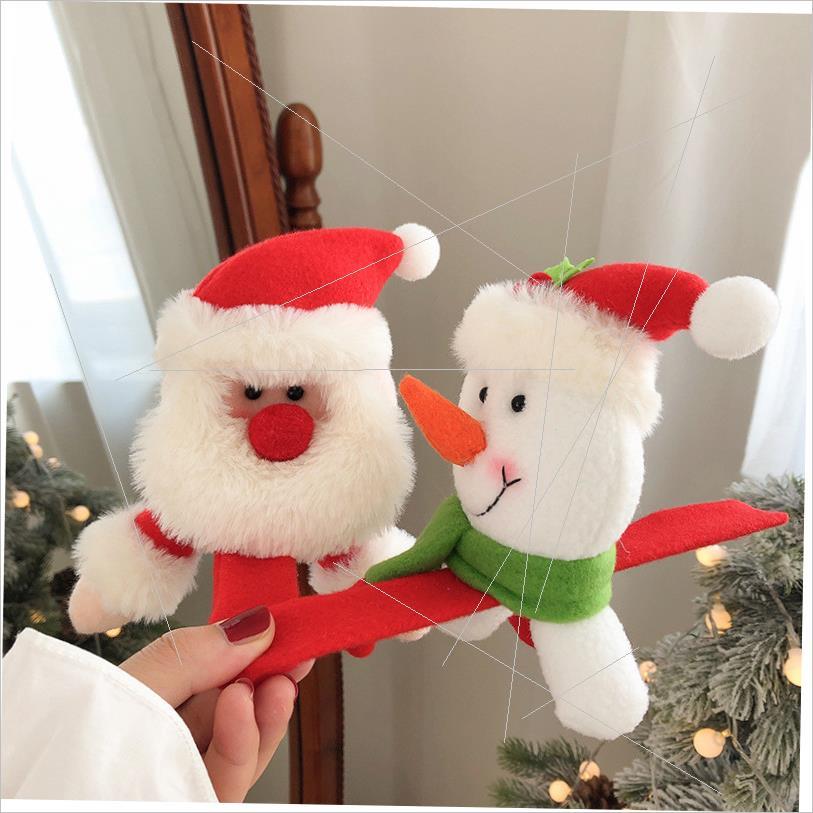 Christmas decorations plush doll pop ring holiday gift圣诞节