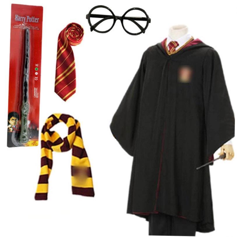 Harry Potter Costume Magic Robes cosplay Halloween cape 斗篷