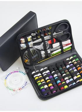 172 piece sewing tool set with needle and thread wrapping