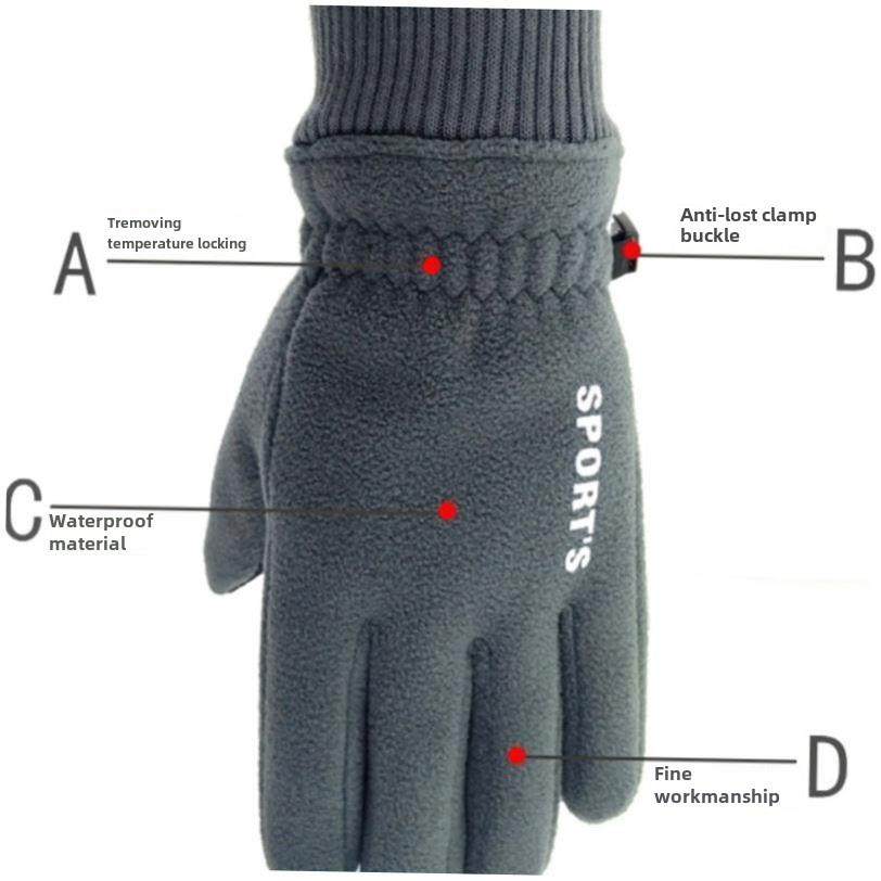 touch screen gloves men winter riding glove windproof 手套冬