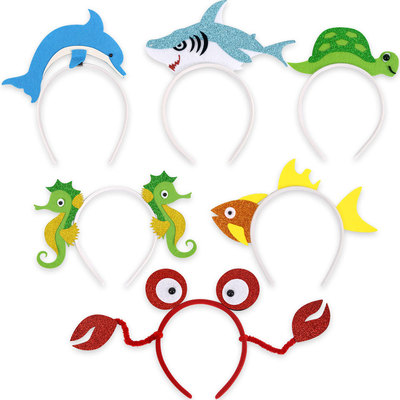 Ocean Theme Headband Hair Clip Kids Birthday Party Photo Boo