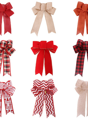 Christmas Party Decoration Bow Ornaments Christmas Handmade
