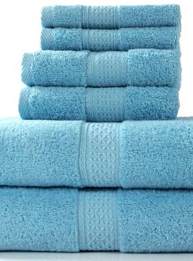 3pcs Luxury Bath Towel Set Cotton Towels纯棉毛巾浴巾三件套