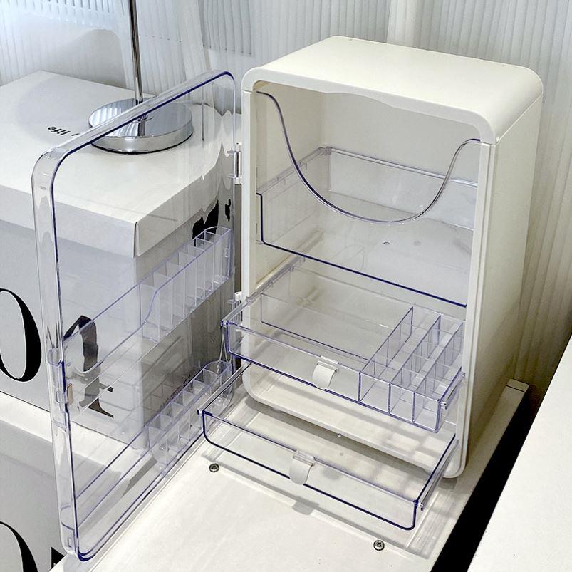 Makeup Organizer Cosmetic Storage Box Drawer Type Desktop Fi