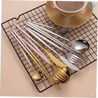 Nordic stainless steel steak knife, fork and spoon set