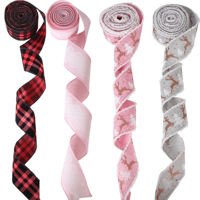Christmas Dress Imitation Hemp Ribbon Ribbon Christmas Wire