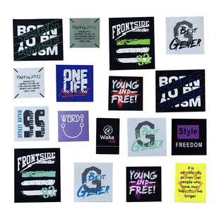 时尚图案修补丁贴布贴衣服裤子潮酷款牛仔羽绒装饰贴花补破洞手缝