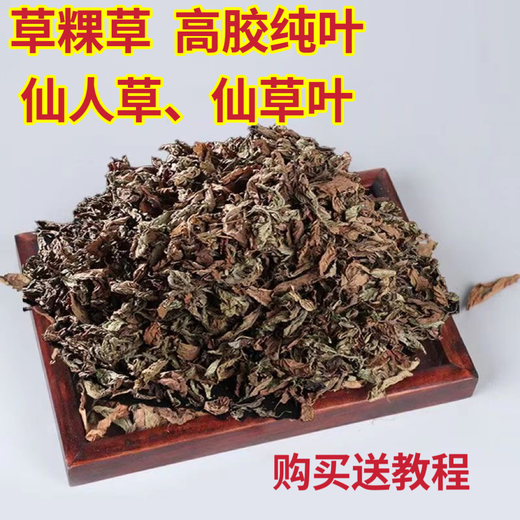 潮汕草粿草叶仙草干黑凉粉仙草冻高胶纯叶正宗仙人龟苓膏烧仙草