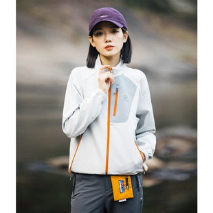 Mountainvalley秋冬户外软壳加绒防泼水立领夹克男女登山保暖外套