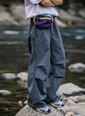 Mountainvalley户外防水徒步旅行工装裤侧缝拉链透气伞兵裤休闲裤