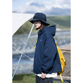 Mountainvalley春装 户外山系防风防水连帽冲锋衣夹克 男女外套