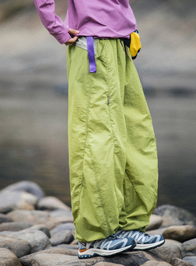MountainValley户外山系机能宽松速干伞兵裤防水工装裤男女休闲裤