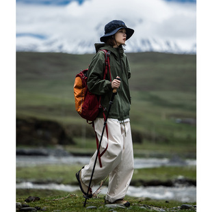 男女山系连帽夹克 S户外登山防风冲锋衣外套 Mountain valley24S