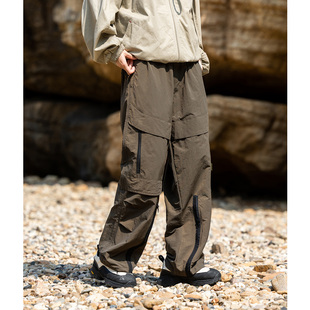 男女宽松徒步旅行长裤 Mountainvalley2024户外机能速干防水工装 裤