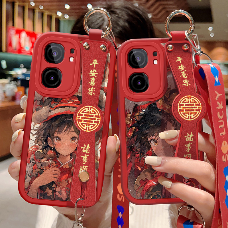 vivoiQOONeo9卡通小羊皮保护壳