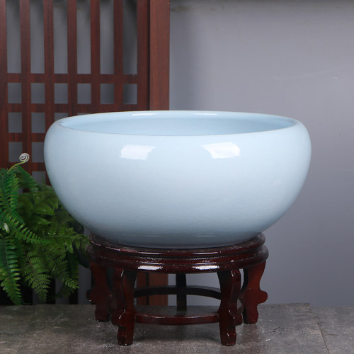 景德镇陶瓷鱼缸乌龟缸大号金鱼缸睡莲缸碗莲花盆水仙瓷盆瓷缸