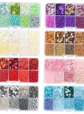 Glass Seed Letter Beads Set Box For Bracelet Jewelry Making