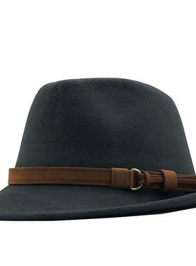 Women Men Wool Fedora Hat Jazz 男女毛呢小礼帽英伦爵士帽