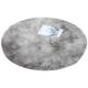 Fluffy Shaggy Area for Round Soft Rug Bedroom Circle