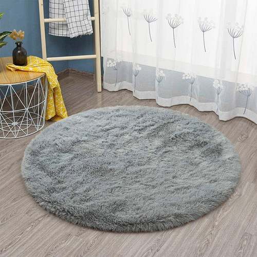 Round Fluffy Area Rug for Bedroom Soft Shaggy  Circle