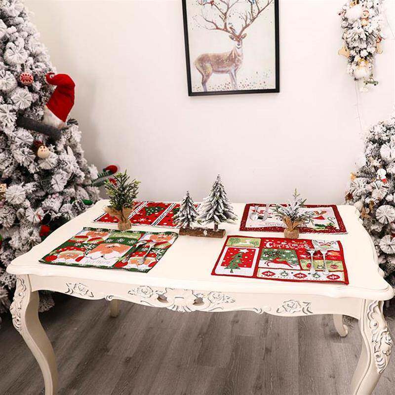 Christmas Christmas Placemat Family Dining Table Atmosphere