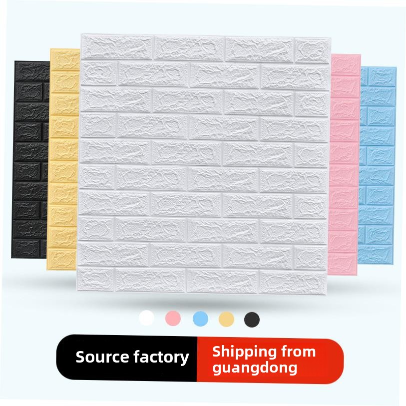 3D Wall Sticker Imitation Brick aterproof Wallpaper Room