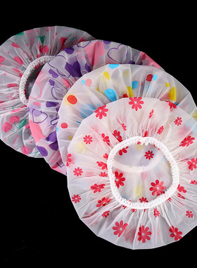 Waterproof Bath Hat Thickened Waterproof And Oil Fume Cap Wo