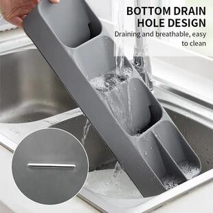 Kitchen Drawer Cutlery Storage Tray Knife Holder Spoon Forks