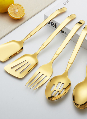 1Pcs Dinnerware Set 304 Stainless Steel Serving Spoon F