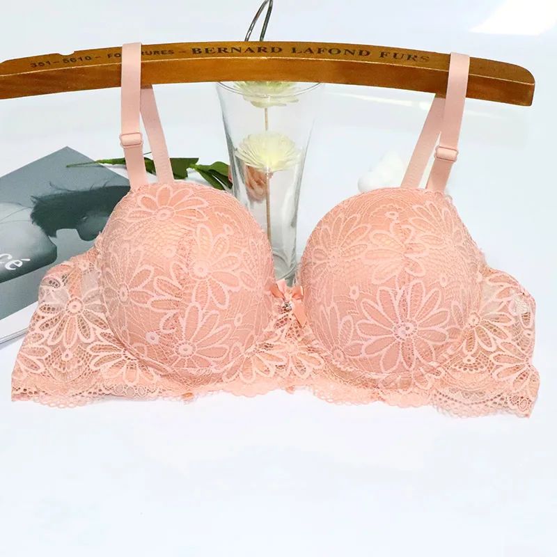Lace Bra for Women Big Cup 1/2 Sexy Floral Underwire Underwe