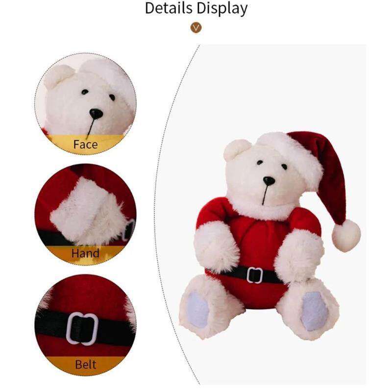 Kawaii Christmas Hat Teddy Bear Plush Toy Cute Bears Dolls