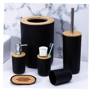 Bathroom Accessories Set Soap Dispenser Bottle Dish Washroom