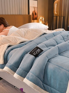 Thick Warm Bed Blankets Wool Blanket Bedspread冬天保暖厚毛毯