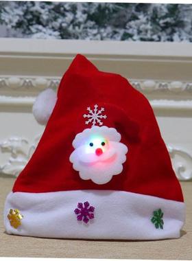 Christmas decorations Light up Santa hat snowman old man