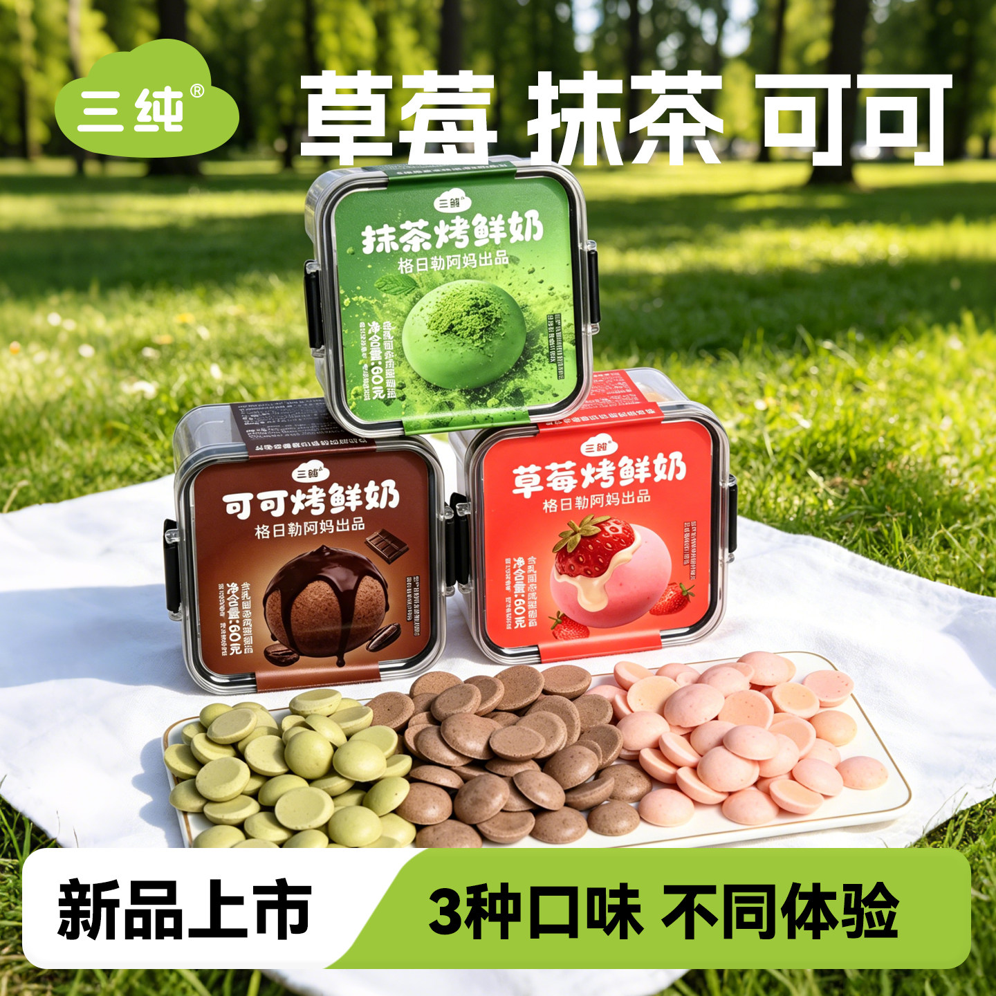 内蒙三纯烤鲜乳上班解馋小零食