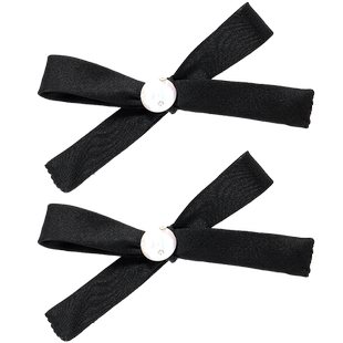 Sundyhoney青春洋溢蝴蝶结边夹甜美鸭嘴夹新潮简约碎发夹高颜值