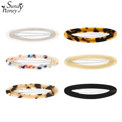 SundyHoney韩系少女醋酸镂空侧边发夹高级感刘海夹前额碎发发卡