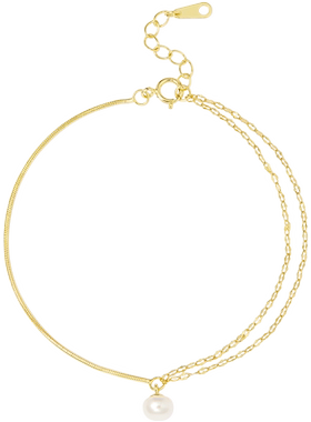 SundyHoney淡水珍珠手链礼物银饰