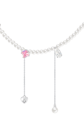 SundyHoney珍珠项链颈链彩钻