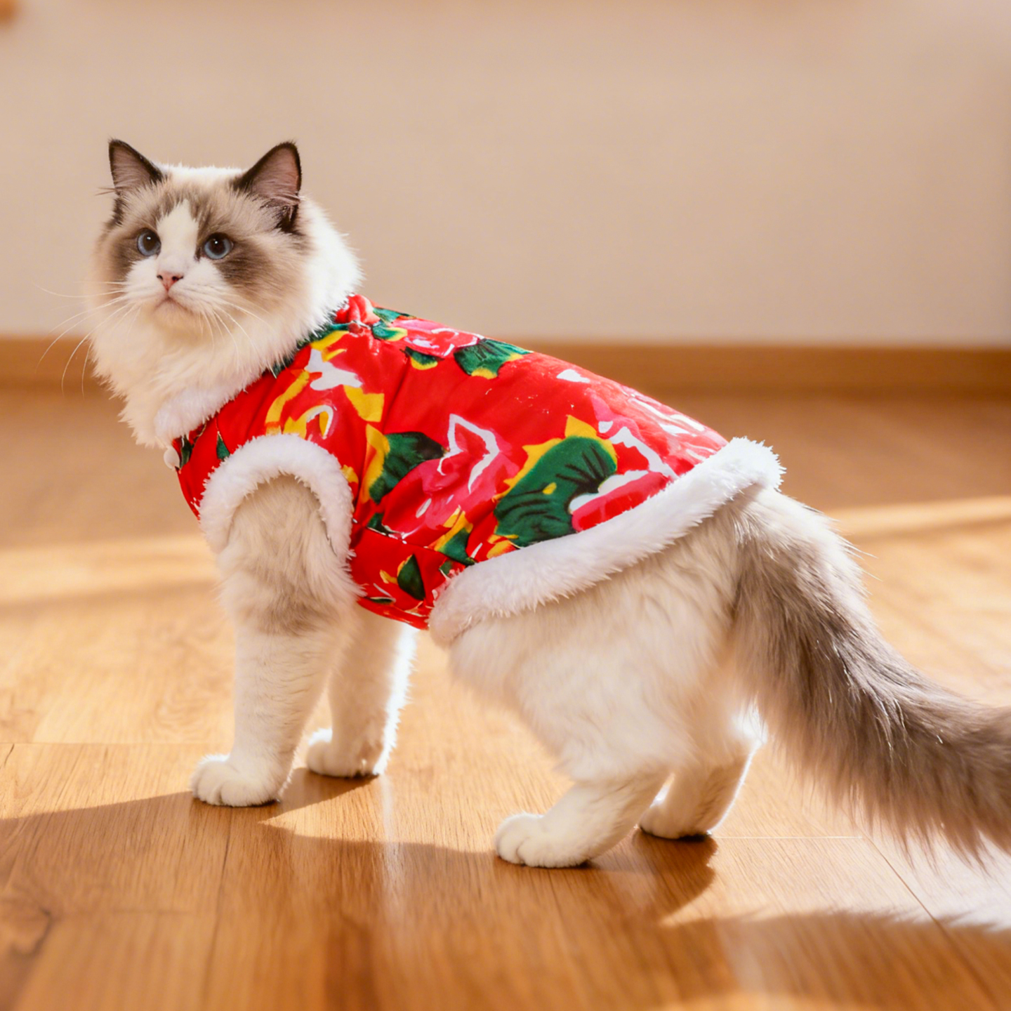 宠物新年棉衣猫咪防掉毛狗狗拜年