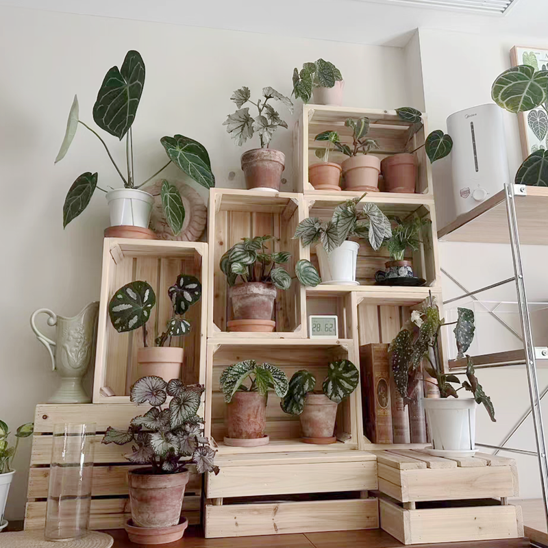 水果木筐收纳筐超市陈列盒木条箱