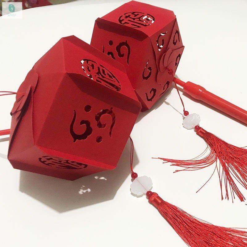 亲子纯手工制作材料包创意节庆福祥发光小灯笼儿童过年手提玩具