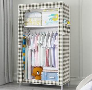 衣柜现代简约小户型单人仙女学生卧室秋款用布200简单中式家装。